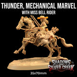 Thunder, Mechanical Marvel & Ms Bell - Clockwork / Robot Horse Artificer Gunslinger Miniature - Mini Megastore