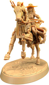 Thunder, Mechanical Marvel & Ms Bell - Clockwork / Robot Horse Artificer Gunslinger Miniature - Mini Megastore