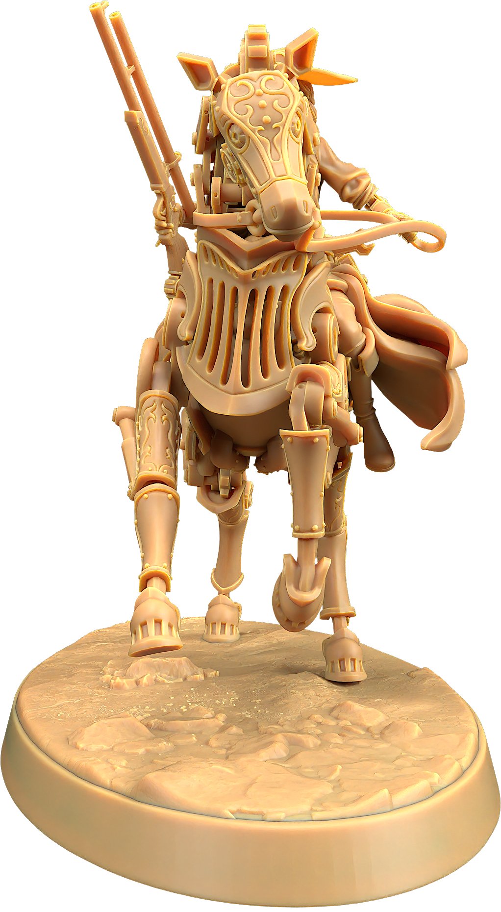 Thunder, Mechanical Marvel & Ms Bell - Clockwork / Robot Horse Artificer Gunslinger Miniature - Mini Megastore