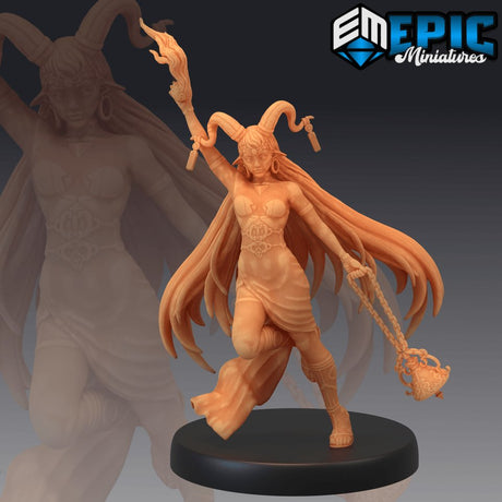 Tiefling Sorceress Miniature - Mini Megastore