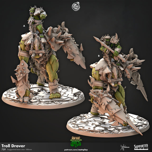 Troll Drover Miniature - Mini Megastore