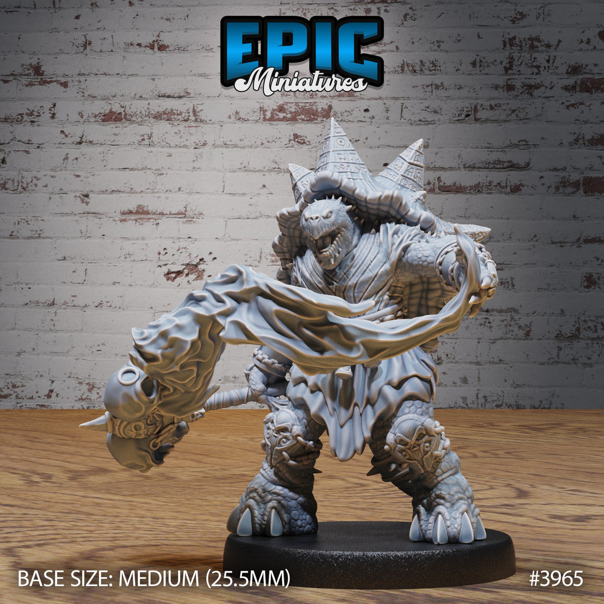 Turtle Folk / Tortle Necromancer Miniature - Mini Megastore