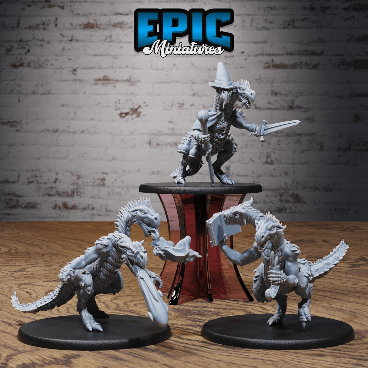 Two Headed Dragon Adventurer Miniature - Mini Megastore