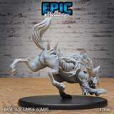 Undead Dire Wolf Miniature - Mini Megastore