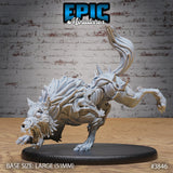 Undead Dire Wolf Miniature - Mini Megastore