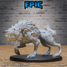 Undead Dire Wolf Miniature - Mini Megastore