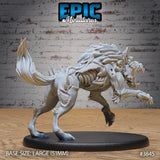 Undead Dire Wolf Miniature - Mini Megastore