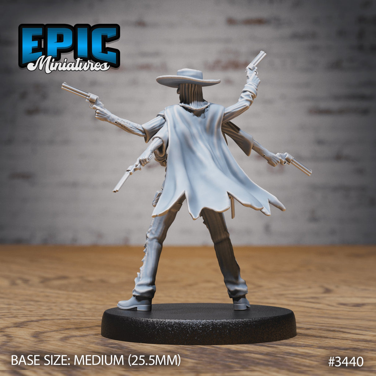 Undead Gunslinger Miniature - Mini Megastore