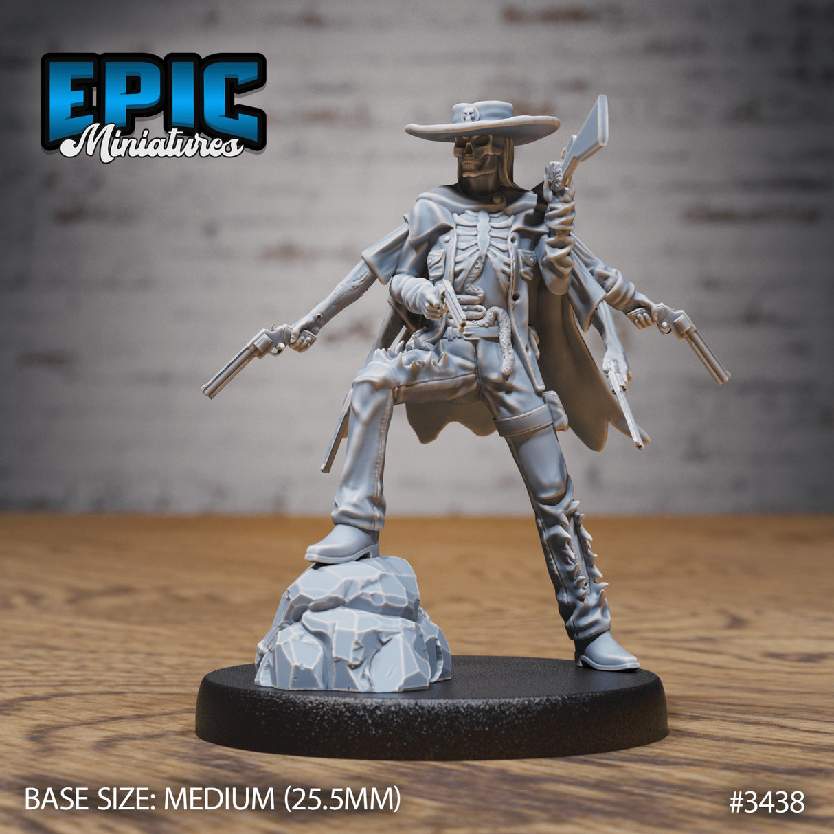 Undead Gunslinger Miniature - Mini Megastore