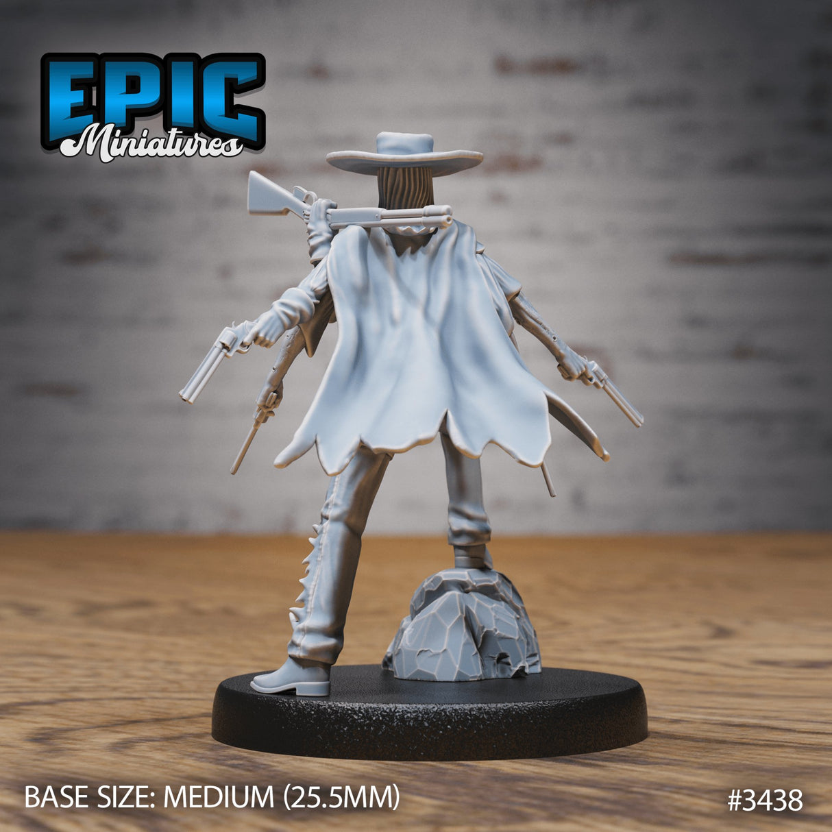 Undead Gunslinger Miniature - Mini Megastore