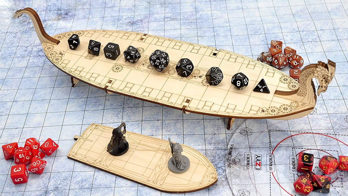 Viking Longship with grid - Mini Megastore