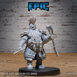 Villager Dwarf Warrior Miniature - Mini Megastore