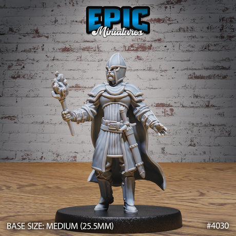 Villager Warrior Torch Miniature - Mini Megastore