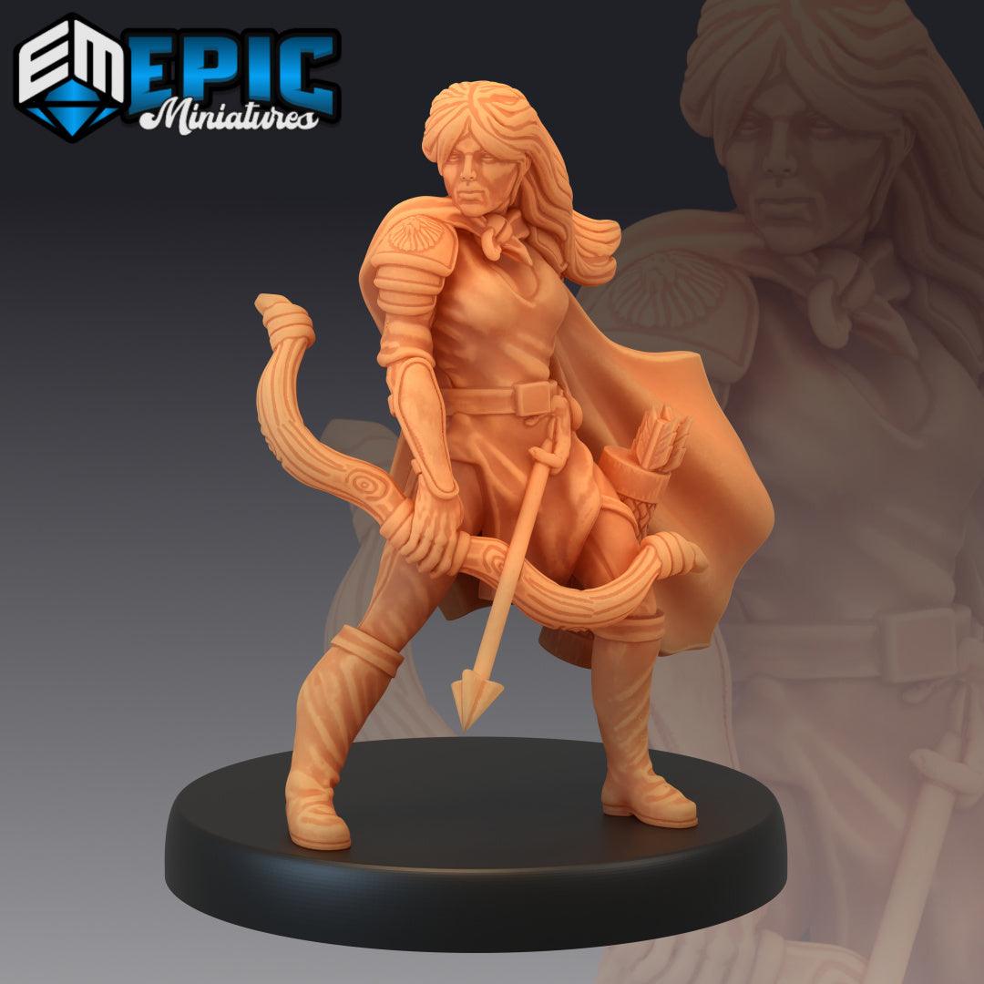 Villagers - Human Female Archer Miniature - Mini Megastore