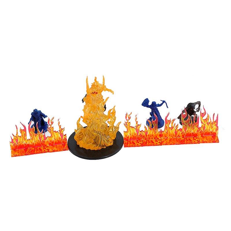 Wall of Fire Miniature (Set of 8) Spell Effects Flame Terrain - Mini Megastore