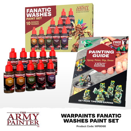 Warpaints Fanatic Washes Paint Set - Mini Megastore