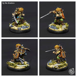 Welbyn The Bard - Gnome / Halfling Bard Miniatures at 3 different levels - Mini Megastore