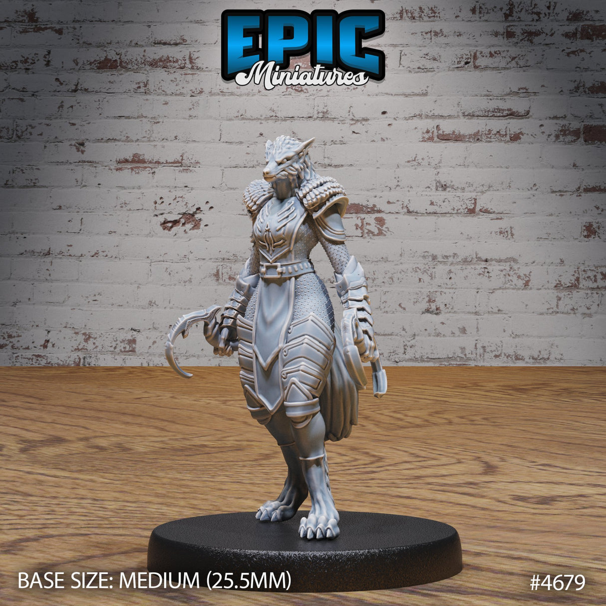 Werewolf Armored Female Miniatures - Mini Megastore