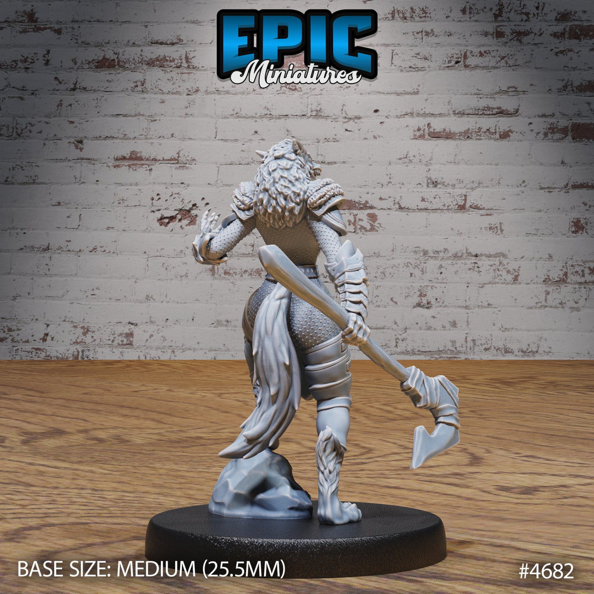 Werewolf Armored Female Miniatures - Mini Megastore