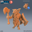 Wicked Goblin Tribe Axe & Shield Miniature - Mini Megastore