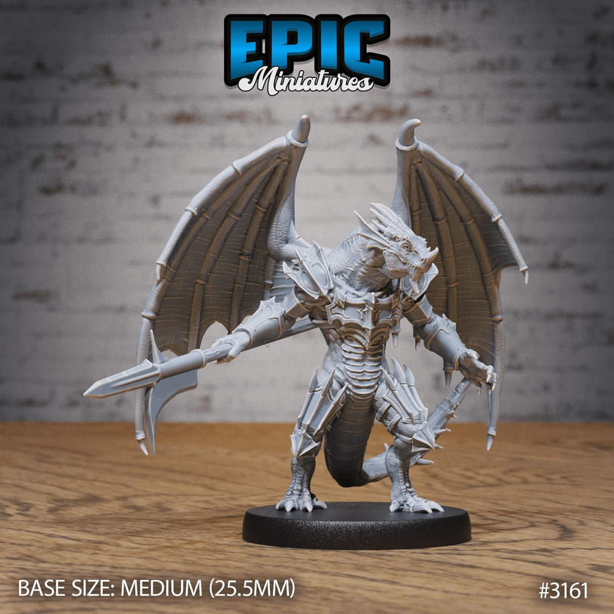 Winged Half Dragon Miniature - Mini Megastore