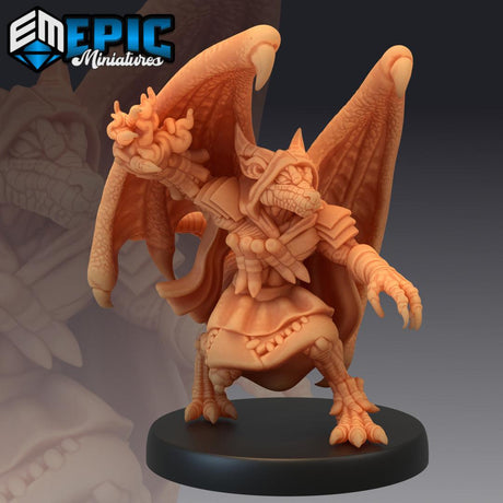 Winged Kobold - Fireball Mage Miniature - Mini Megastore