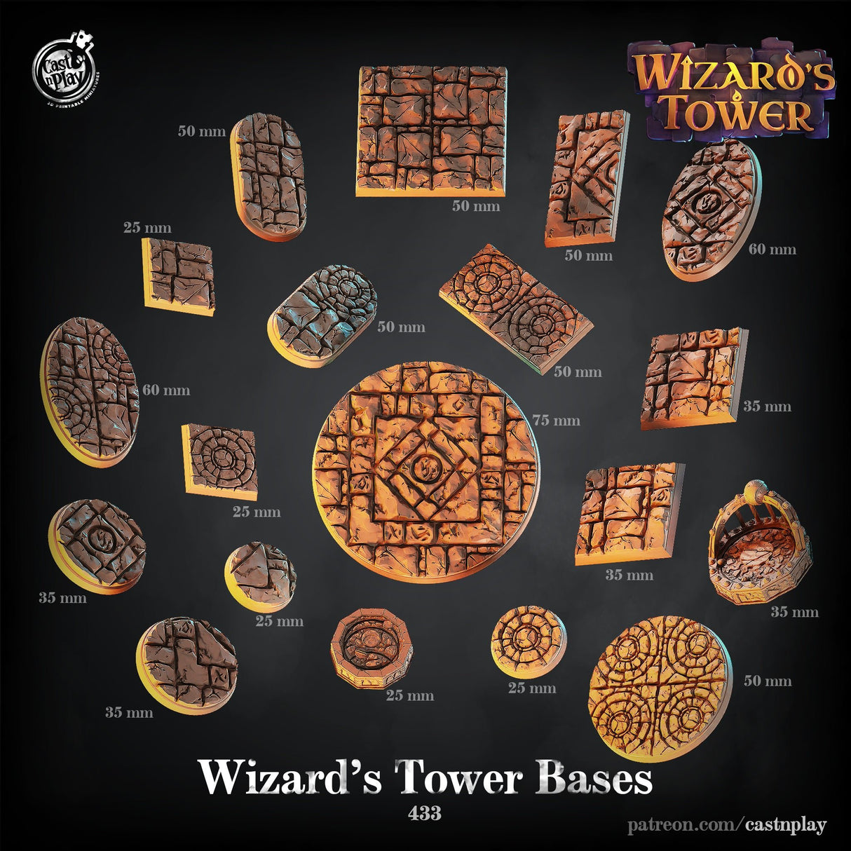 Wizard's Tower Stone Style Bases - Mini Megastore