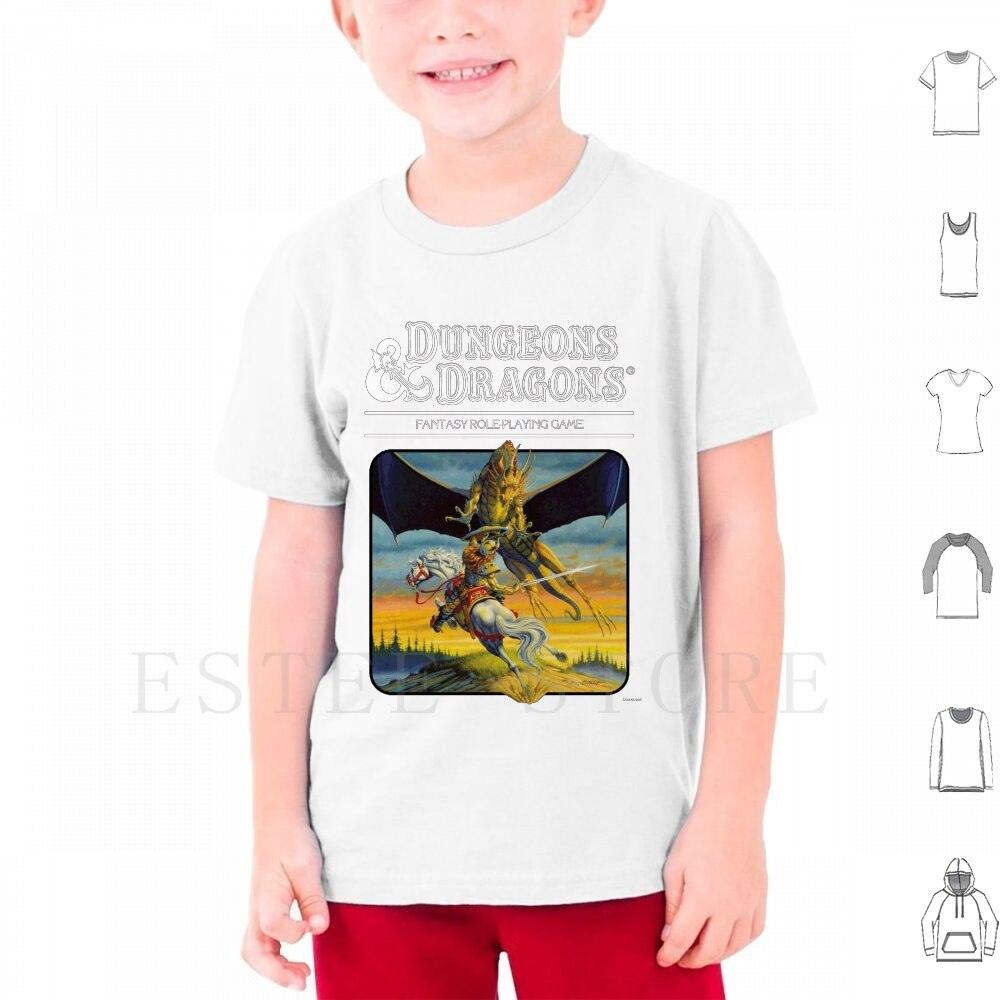 Women's Classic D&D art shirt with dragon - Mini Megastore