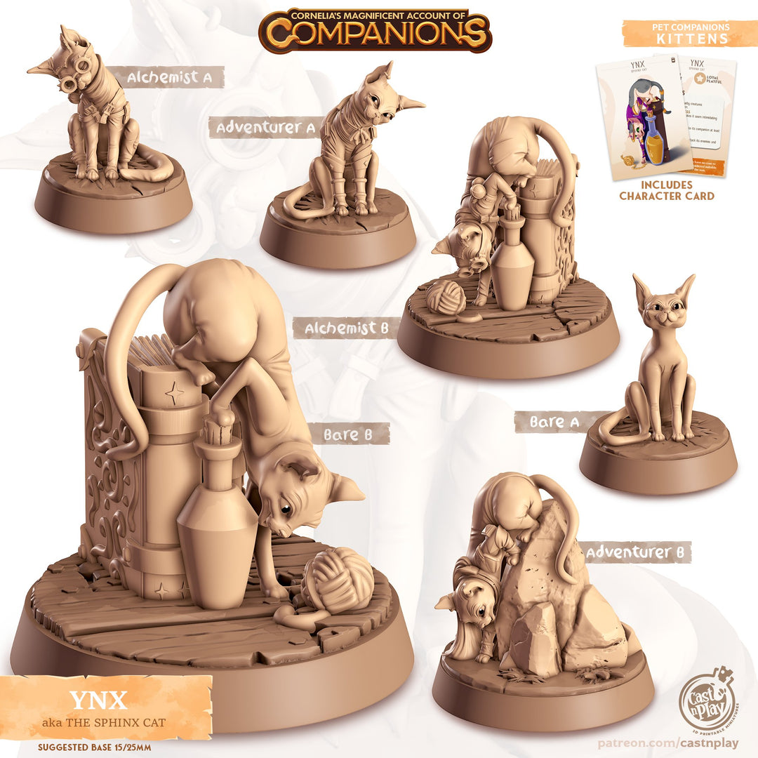 Ynx the Shinx Cat Companion Miniatures - Mini Megastore