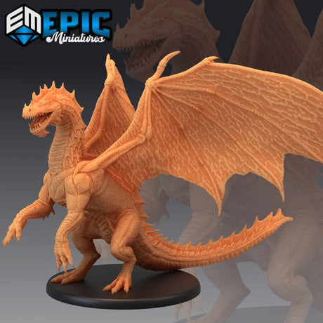 Young Green Dragon Miniature - Mini Megastore