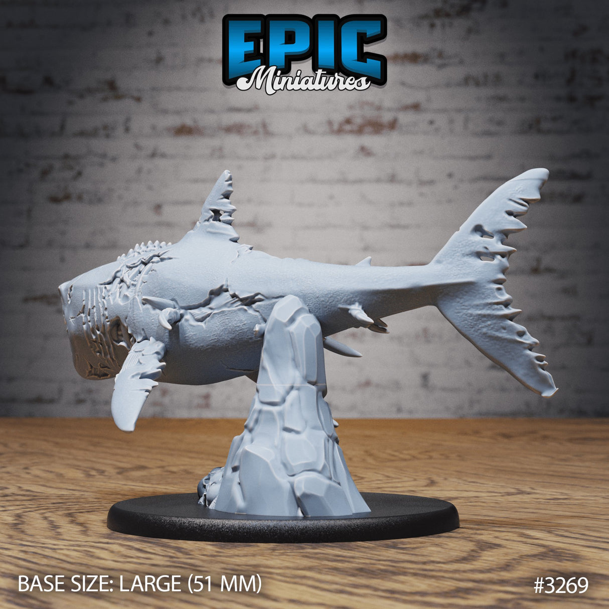 Zombie Shark Miniature - Mini Megastore